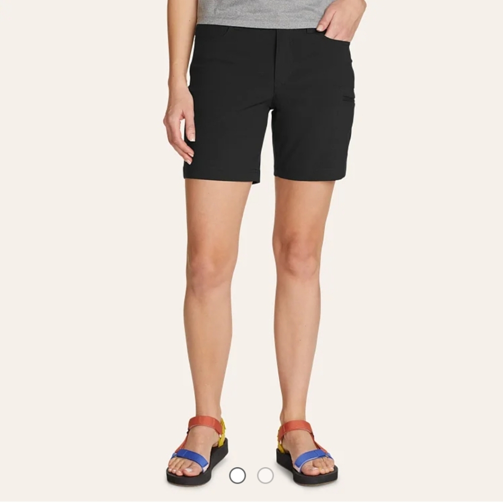 Eddie Bauer Women's Black Rainier Shorts